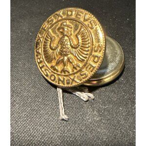 Nostra Es Deus Spes Button God is Our Hope Military Vintage Pair 1-1/8" Metal